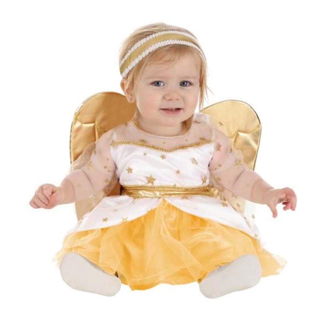 Gold and White Angel Costume for Kids